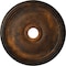 Ekena Millwork Theia Ceiling Medallion (Fits Canopies up to 6 3/4"), Hand-Painted Rust, 24"OD x 3 5/8"ID x 1 3/4"P CM24THRUS - alternate 1
